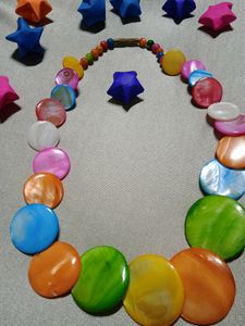 multicoloured jewellery necklace