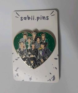Heart-shaped Kpop Ateez Enamel Pin