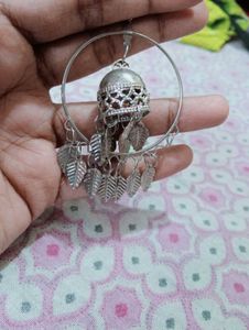 Boho Leaf Hoop Earrings