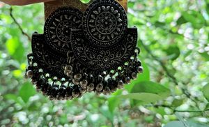 Silver Jhumka Earrings