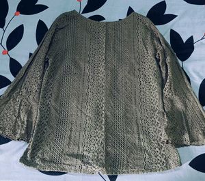 Boho Lace Bell Sleeve Top