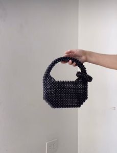 Black Beaded Bag