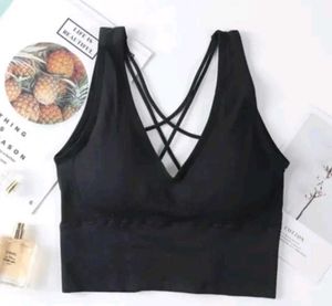 Black Backless Top