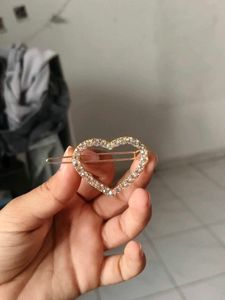 Sparkling Heart Hair Clip
