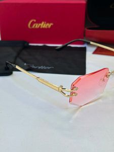 Cartier Rimless Pink Gradient Sunglasses