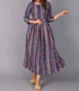 Multicolor Printed Frock Kurti
