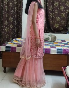 Sharara Suit (Pink)