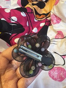 Cute Black Flower Hair Clip