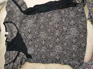 Boho Print V-Neck Top