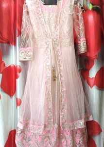 Beautiful Pink Embroidered Gown
