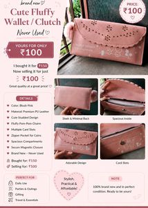 Adorable New Blush Pink Wallet