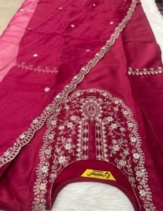 Embroidered Kurta Set with Dupatta