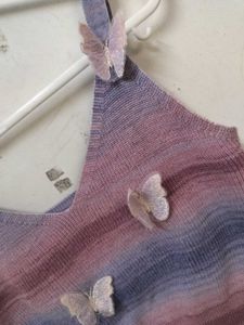 Cute Butterfly Ombre Knit Cami
