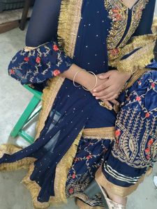 Beautiful Navy Blue Lehenga Choli
