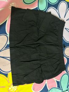 Black mini skirt