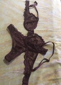 Lace Bra and Thong Set