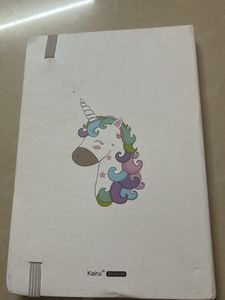 Unicorn Theme Ruled Pages Diary