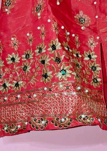 39Size Beautiful CoralPink Lehenga Choli Set