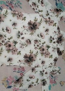 Elegant Floral Print Bow Neck Blouse