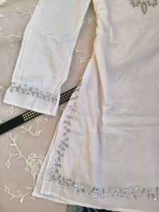 Embroidered White Kurta