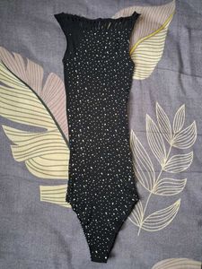 Black Bodysuit/One-piece Stocking