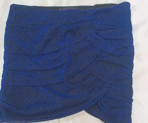 Sparkly Blue Mini Skirt