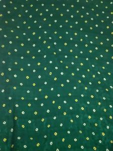 Green Bandhani Print saree