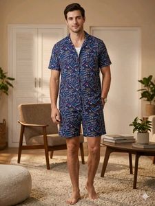 Men's typographic Nightsuit