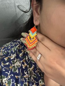 Bohemian Layered Drop Earrings