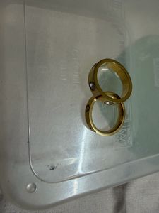 set of 2 Rings with Stones and one without