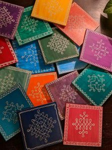 Traditional Indian Rangoli Artwork