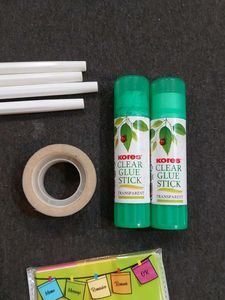 Stationery Bundle - Pens, Glue, Tape, Notes