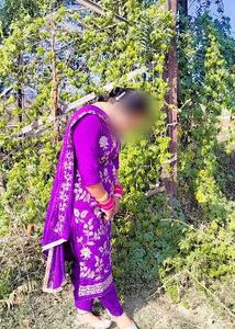 Elegant Purple Embroidered suit Set
