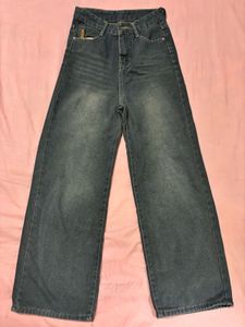 Wide Leg Denim Jeans