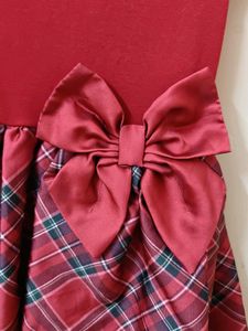 H&amp;M Girls Red Plaid Party Dress