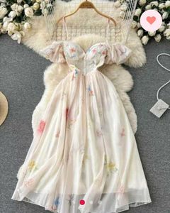 Ethereal Floral Off-Shoulder Maxi Dress