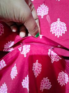 Zeyo Red&amp;Pink Floral Print Maternity&amp;Feeding Top