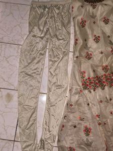 Elegant Cream Kurta Set with Dupatta