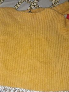 Mustard Fuzzy Cardigan