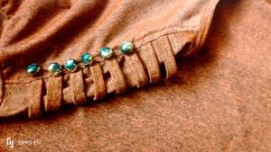 Burnt Orange Embellished Top
