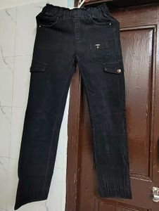 Black Cargo Jeans