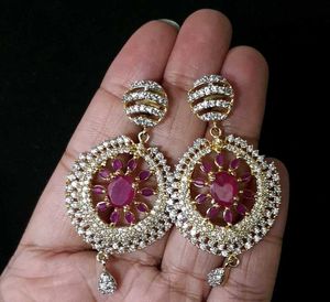 Stunning Ruby AD Necklace Set