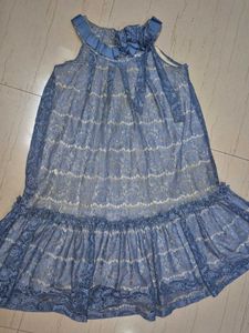 Blue Lace Maxi Dress