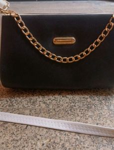 Black And White Sling Bag
