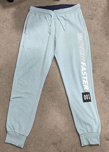 Light Blue "Moving Faster" Joggers