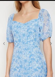 Trendyol Light Blue Floral Dress