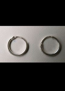 925 Silver Ear Hoops, Earings, बाली. 1 Pair