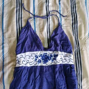 Bohemian Blue Maxi Dress