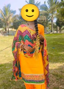 Heavy Yellow Patiala Suit Salwar Set