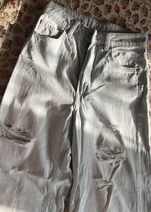 Wide Leg H&M Jeans  (Light Blue)